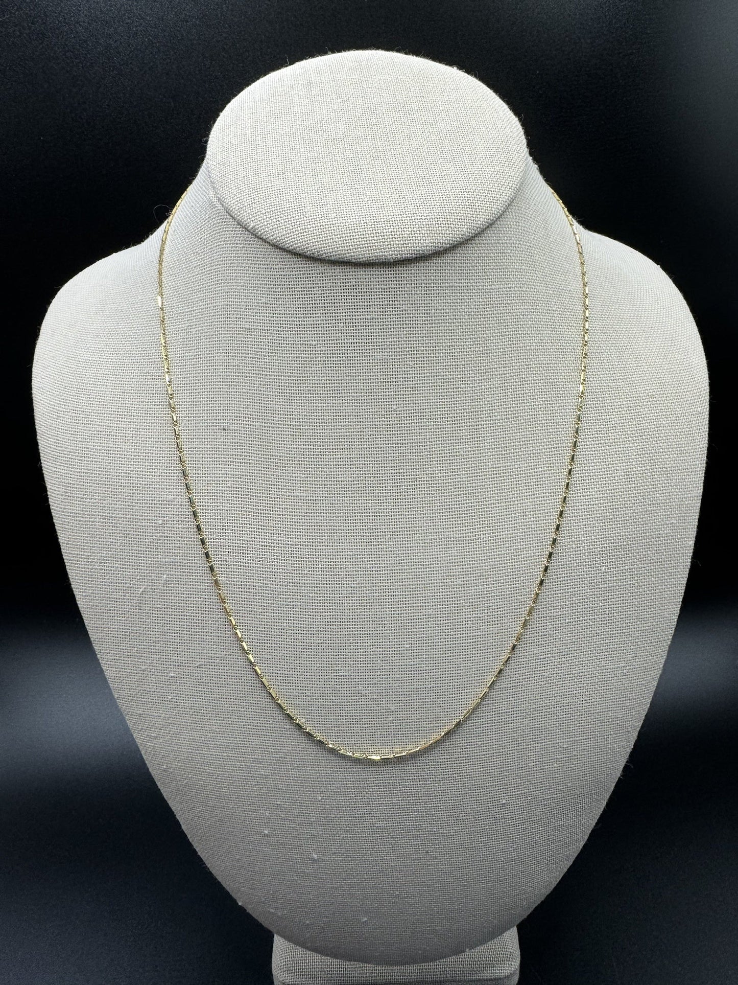 20” 14k Yellow Gold Fancy Italian Link 1.3mm 4.44g