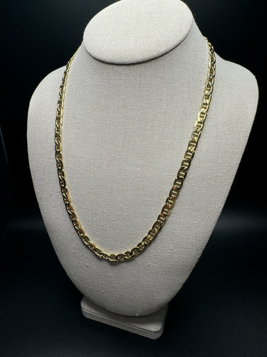 22” 14k Yellow Gold Mariner 6mm 19.3g