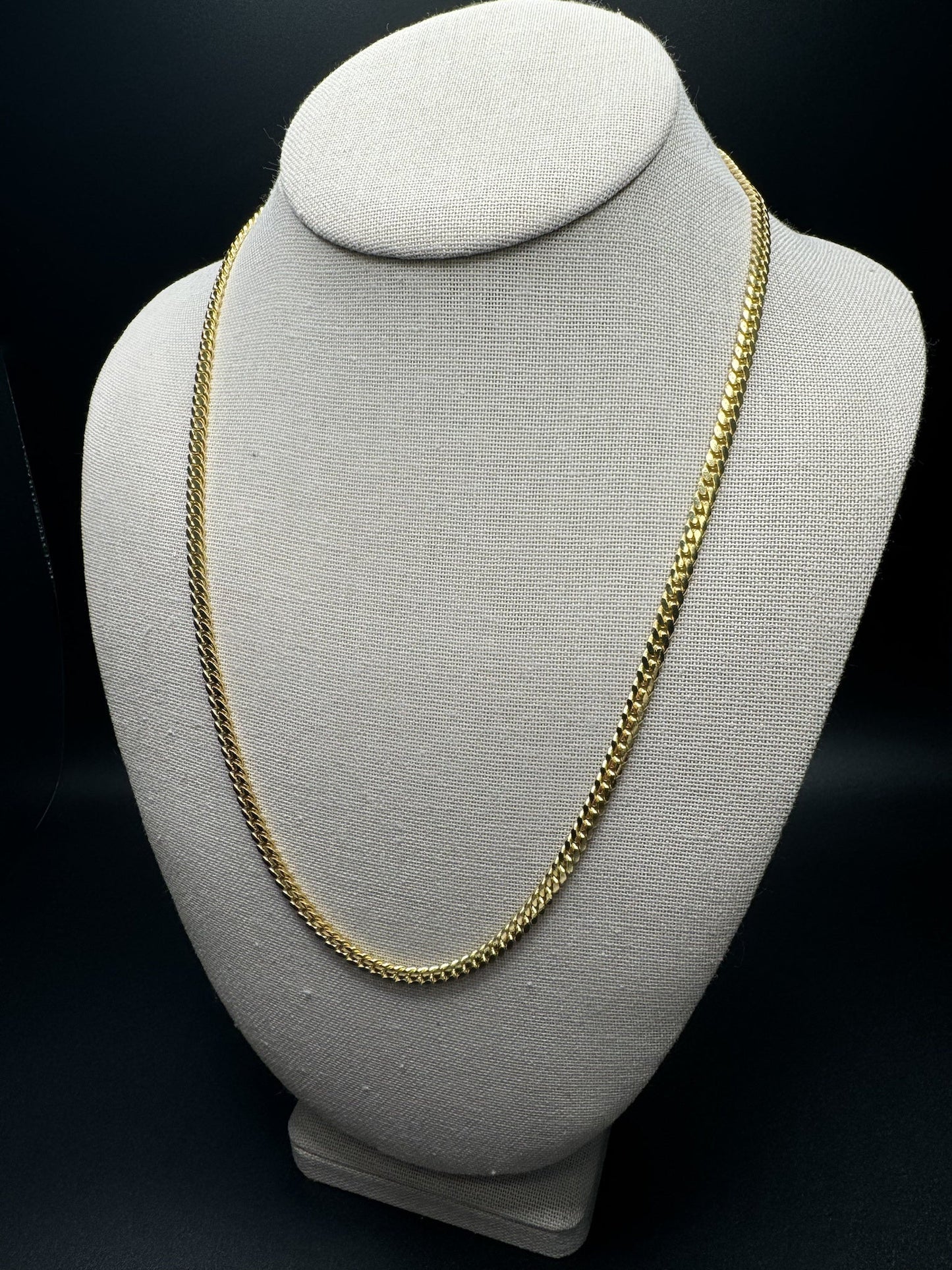 22” 10k Yellow Gold Cuban 4mm 27.4g