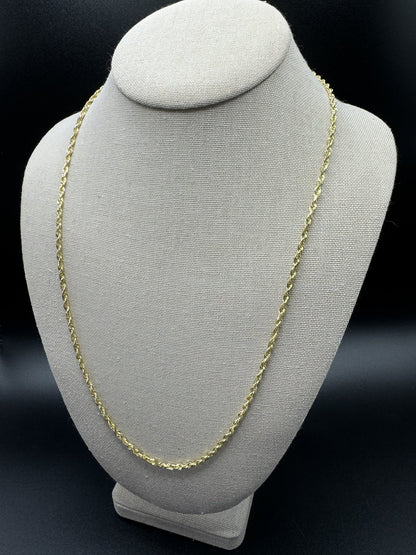 24” 10k Yellow Gold Rope 2.5mm 10.6g