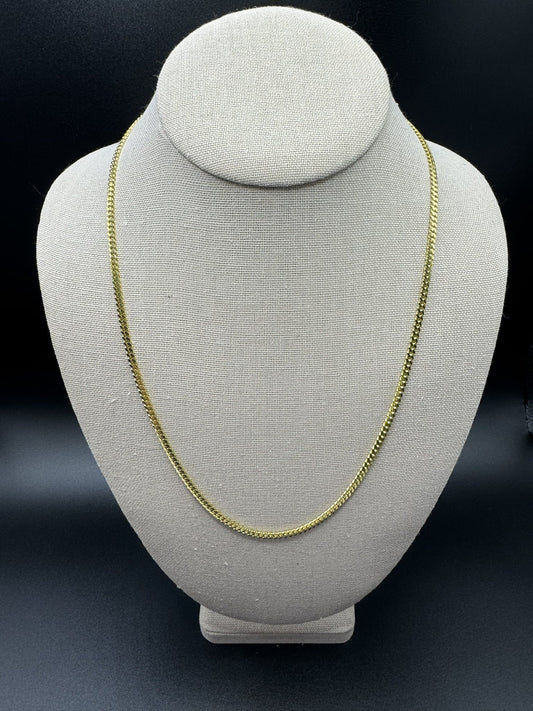 22” 14k Yellow Gold Cuban 3mm 16.9g