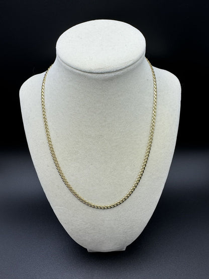 18” 14k Yellow Gold Monaco Cuban 4mm 10.9g