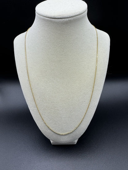 22” 14k Yellow Gold Franco 1.3mm 3.93g