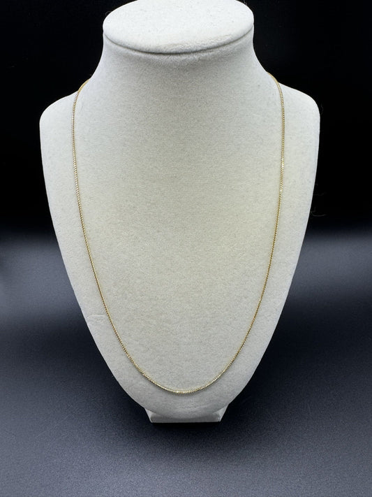 22” 14k Yellow Gold Franco 1.3mm 3.93g