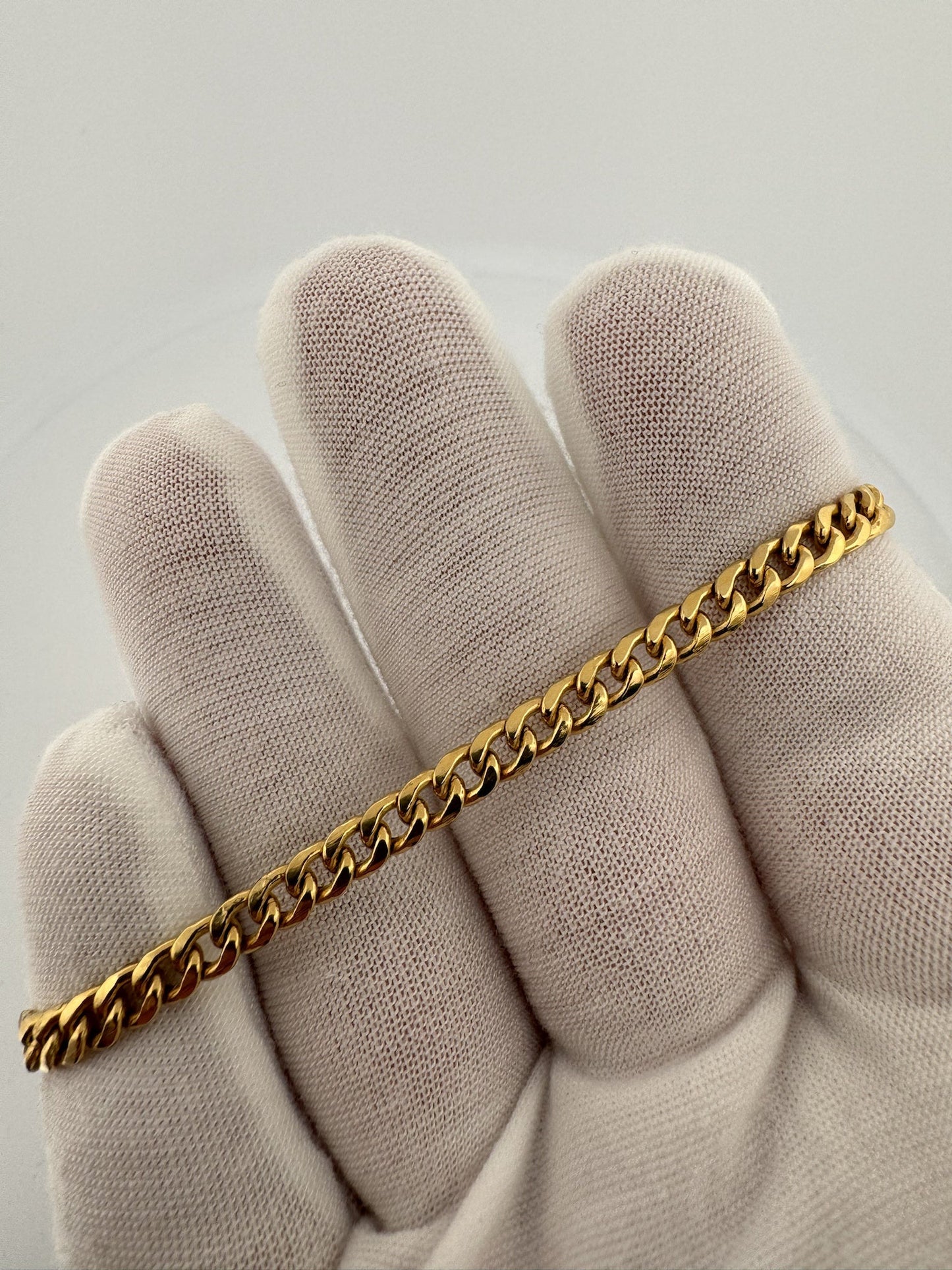 7.5” 14k Yellow Gold Cuban 4.5mm 4.31g