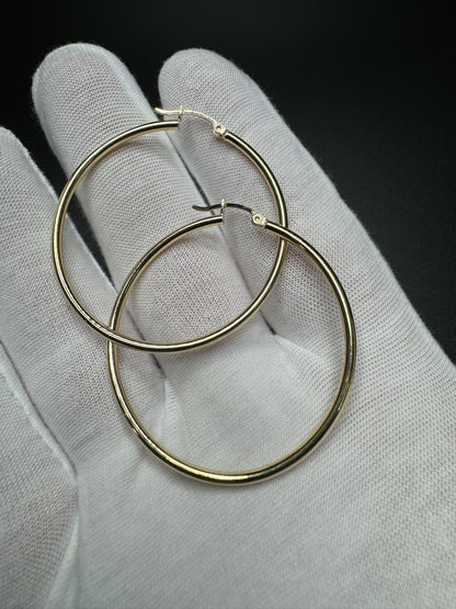 45mm 14k Yellow Gold Hoops 3.1g