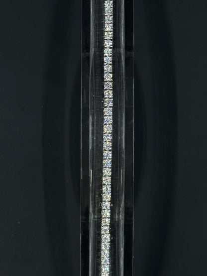 Sterling Silver 5.5ctw Lab-Grown Diamond Tennis Bracelet – 7.25"