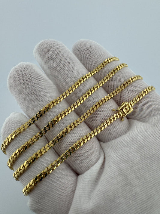24” 14k Yellow Gold Cuban 3mm 17.6g
