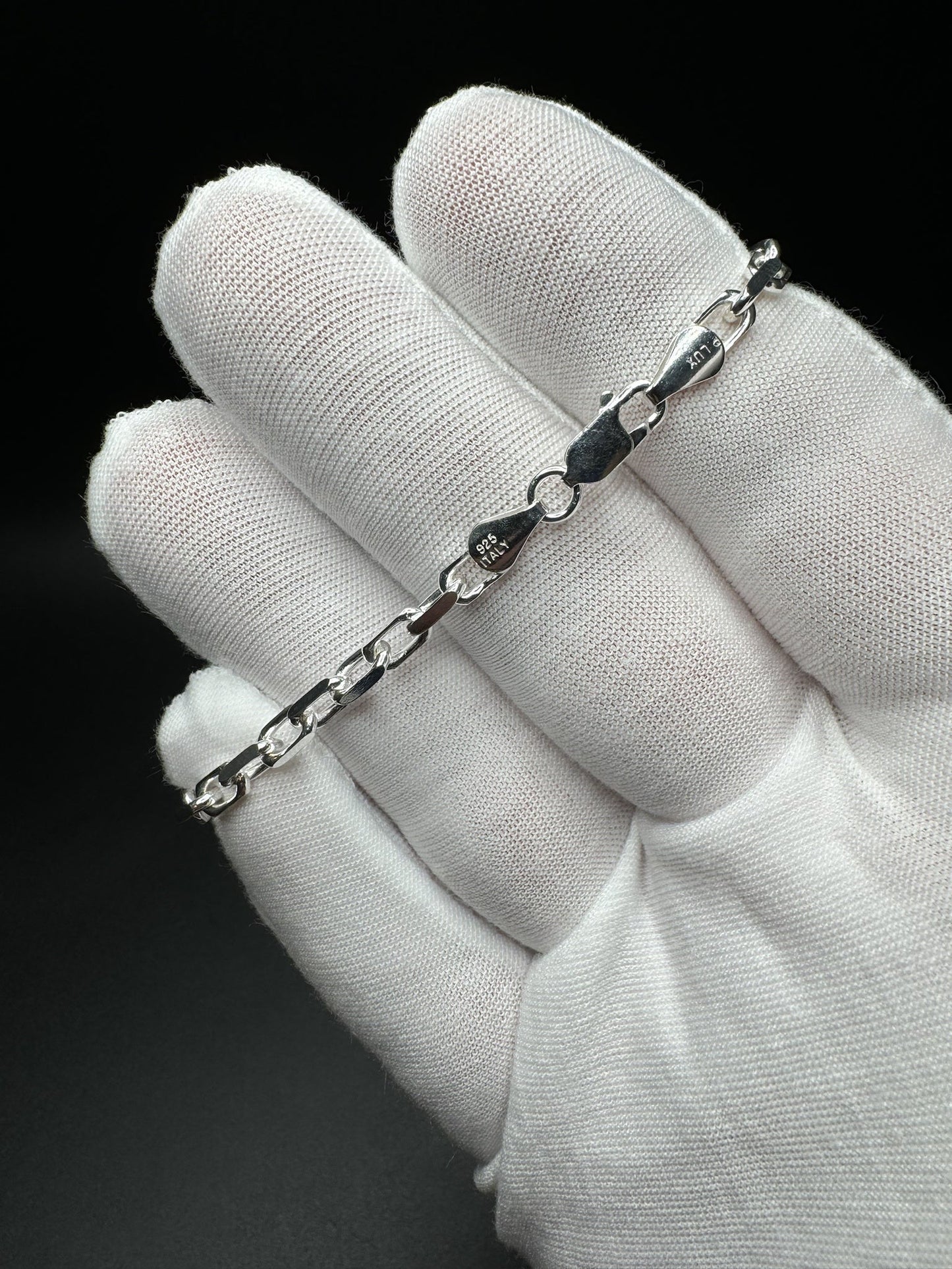 3.5mm Silver Heavy Link chains/ bracelets