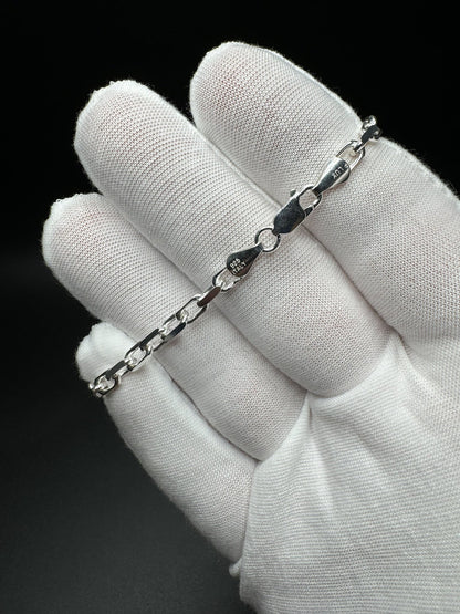 3.5mm Silver Heavy Link chains/ bracelets