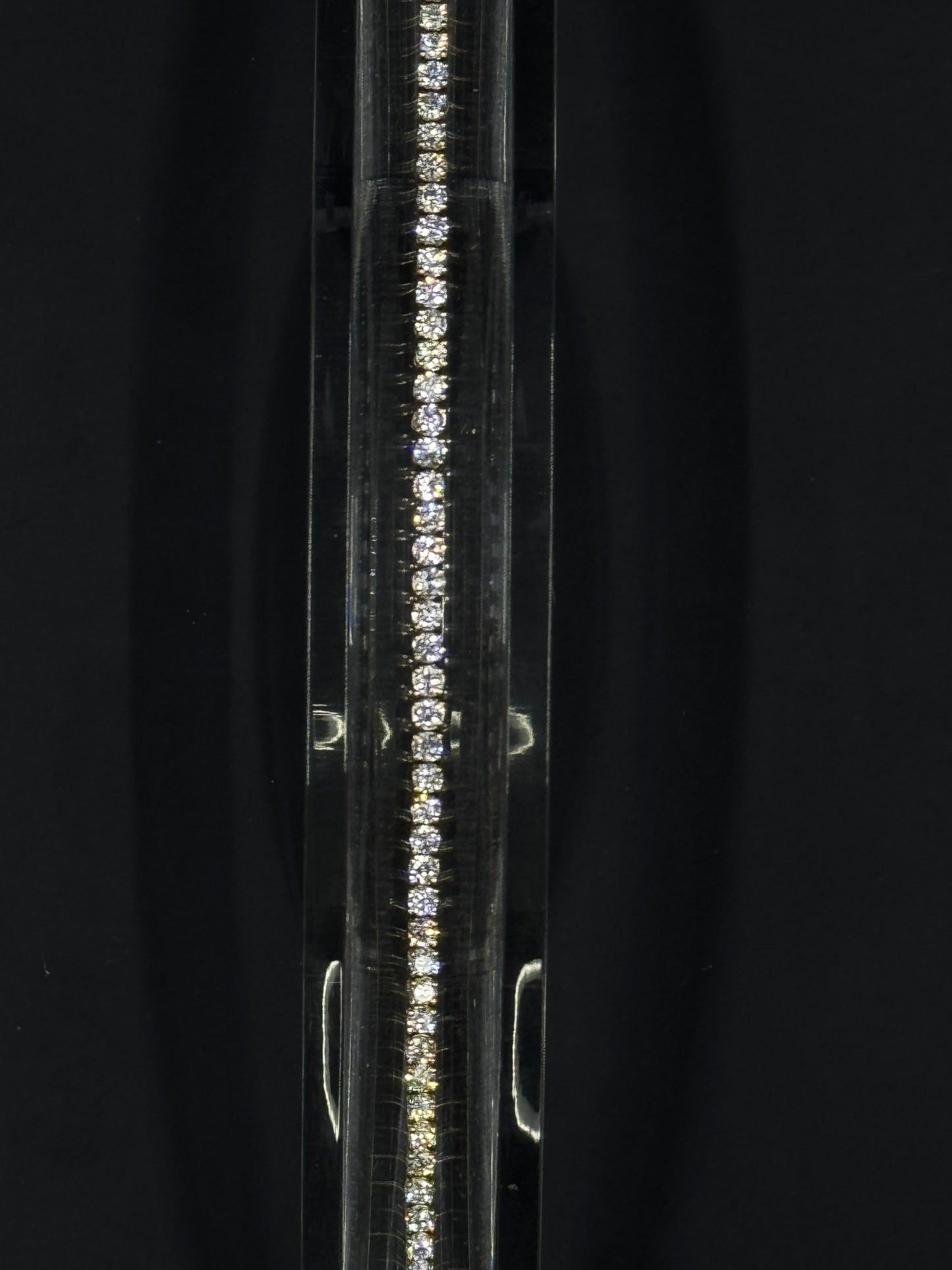 14k Yellow Gold 3ctw Lab-Grown Diamond Tennis Bracelet – 7"