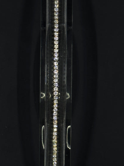 14k Yellow Gold 3ctw Lab-Grown Diamond Tennis Bracelet – 7"