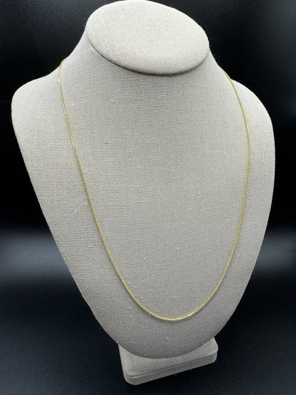 24” 14k Yellow Gold Franco 1.3mm 4.12g