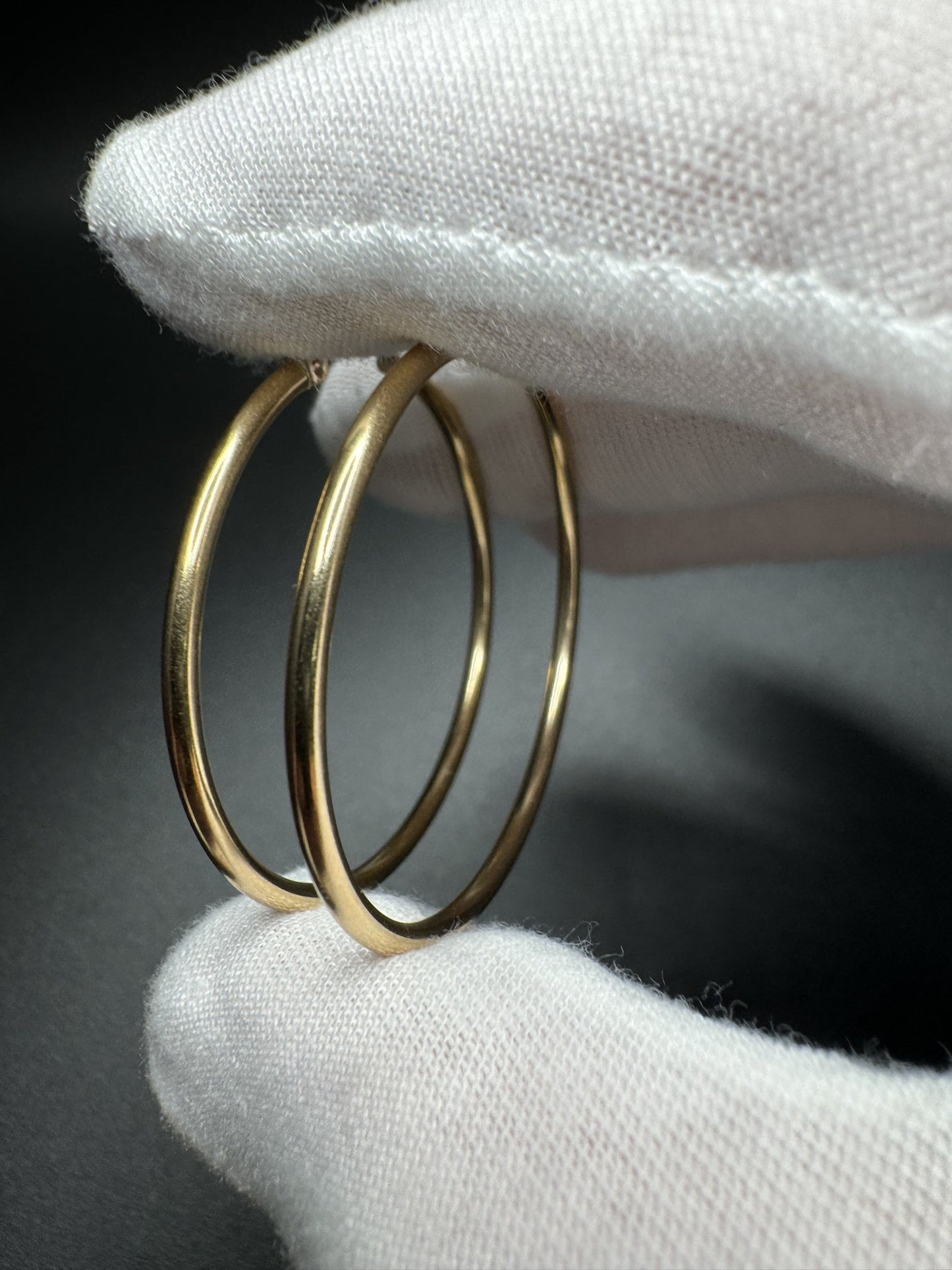 40mm 14k Yellow Gold Hoops 2.7g