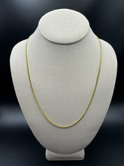 22” 14k Yellow Gold Cuban 2.5mm 11.63g