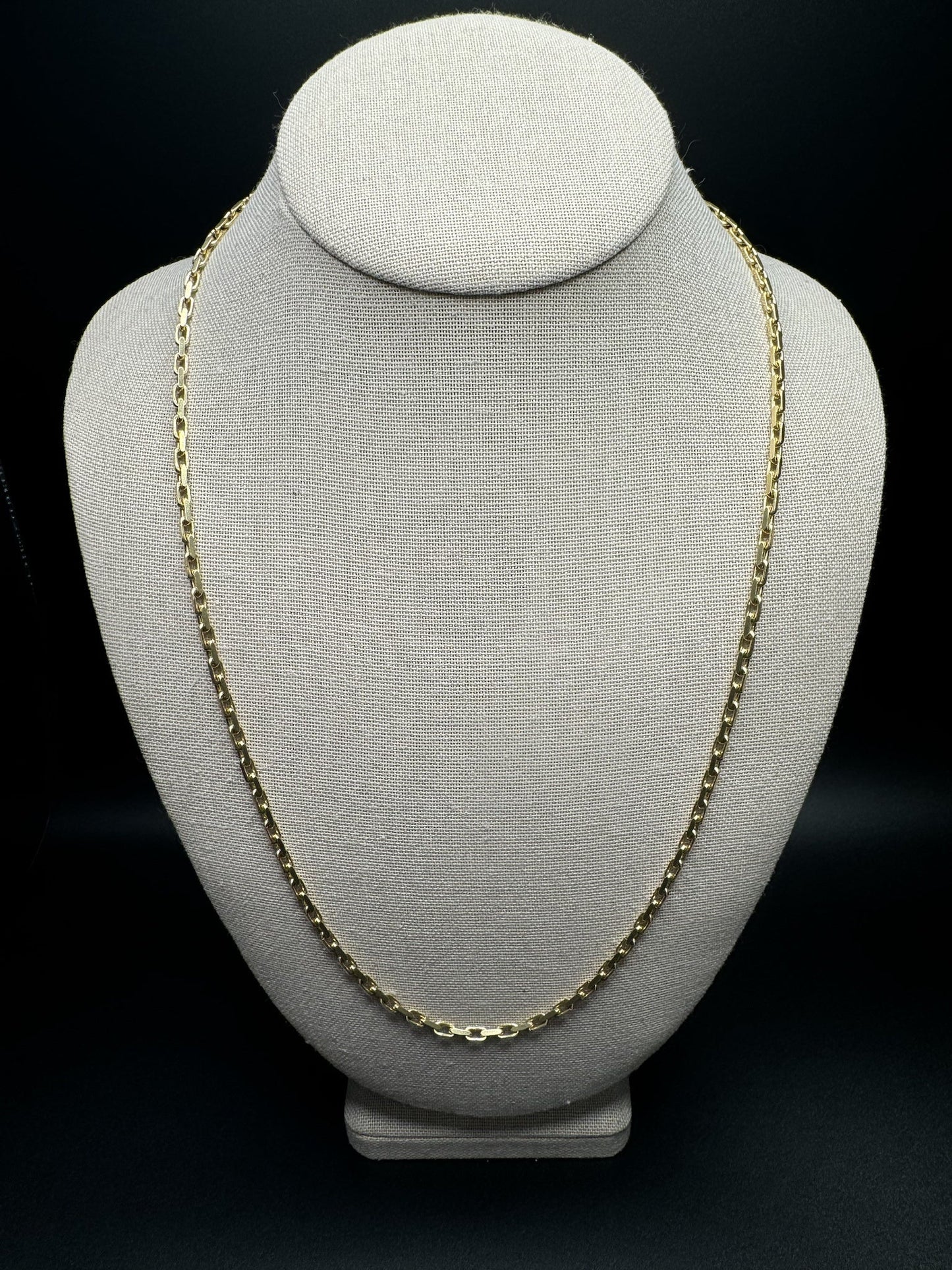 24” 14k Yellow Gold Herme$ Link 3mm 24.13g