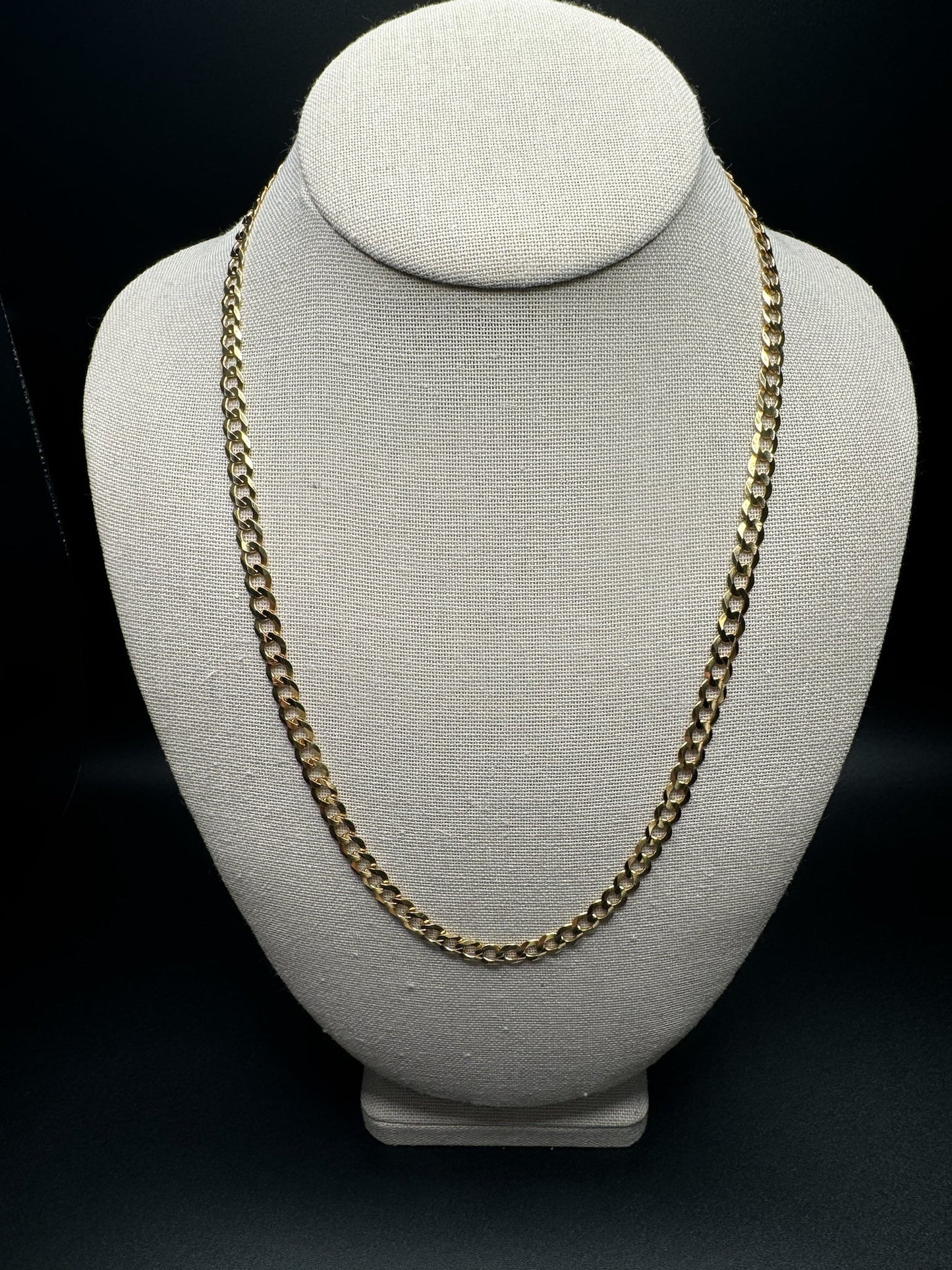 22” 14k Yellow Gold Curb Link 6mm 18.3g