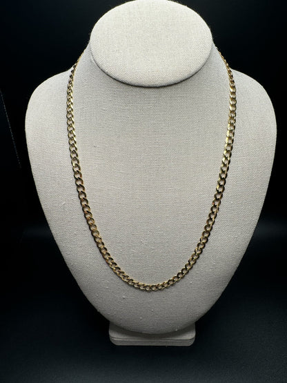 22” 14k Yellow Gold Curb Link 6mm 18.3g