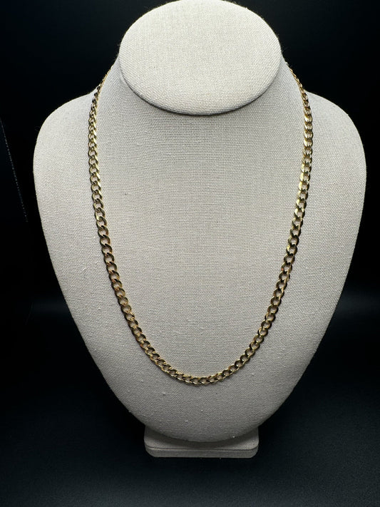 22” 14k Yellow Gold Curb Link 6mm 18.3g