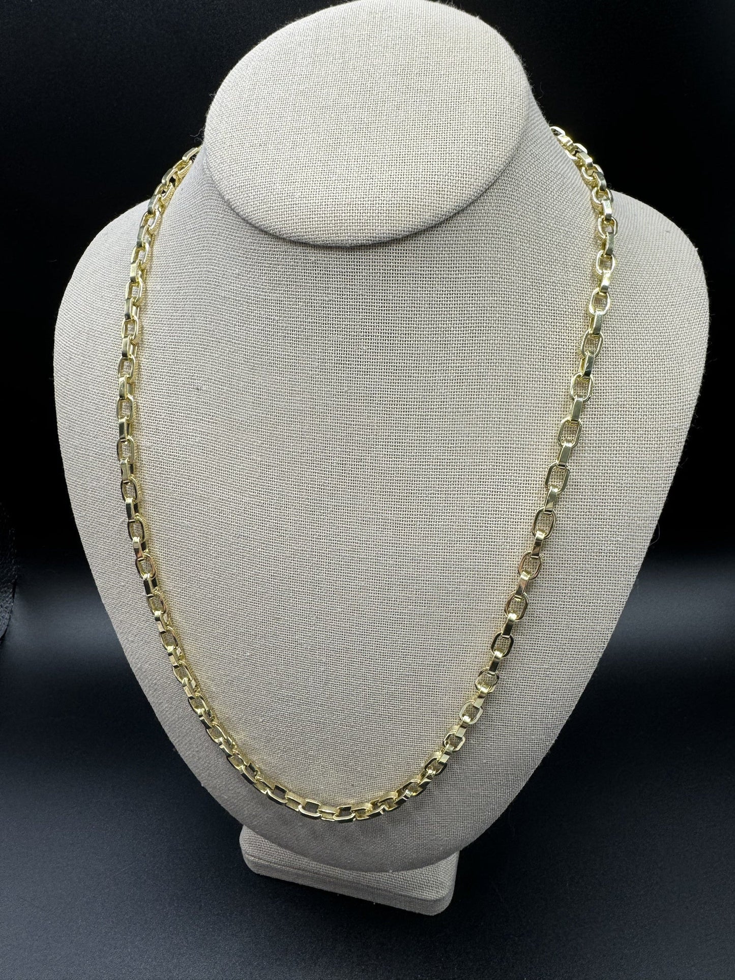 24” 14k Yellow Gold Herme$ Link 6mm 54.64g