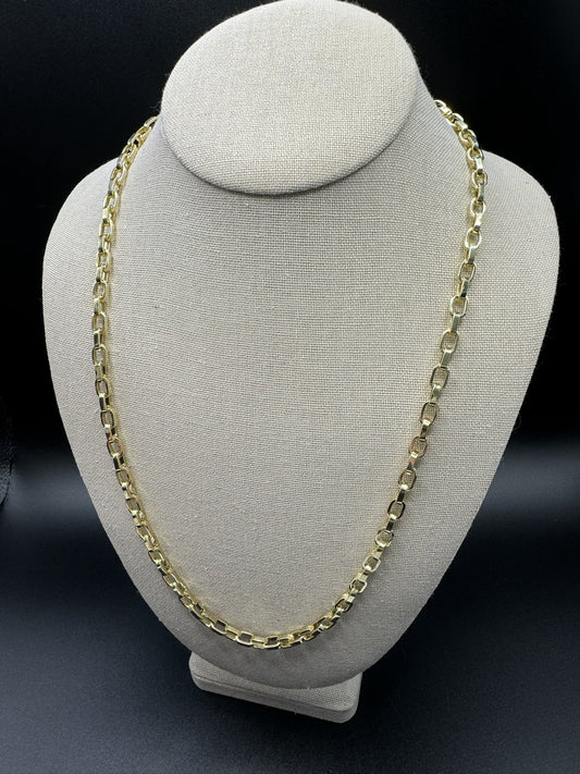 24” 14k Yellow Gold Herme$ Link 6mm 54.64g