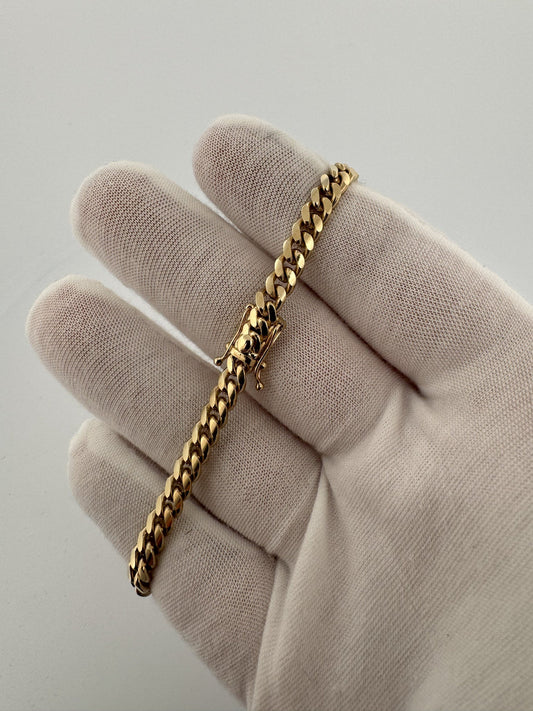8” 10k Yellow Gold Cuban 6mm 17.7g