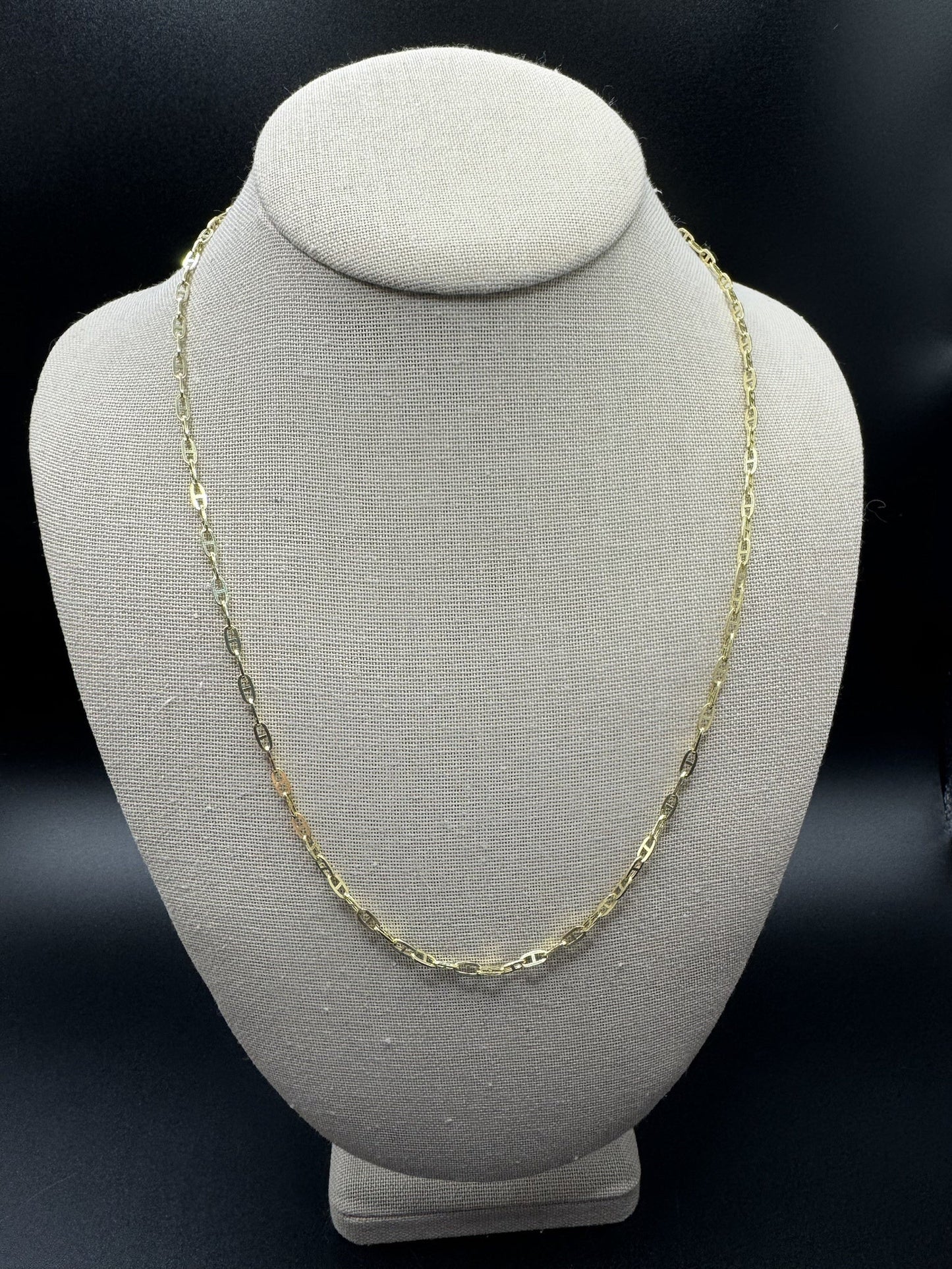 22” 14k Yellow Gold Mariner Link 3mm 4.6g