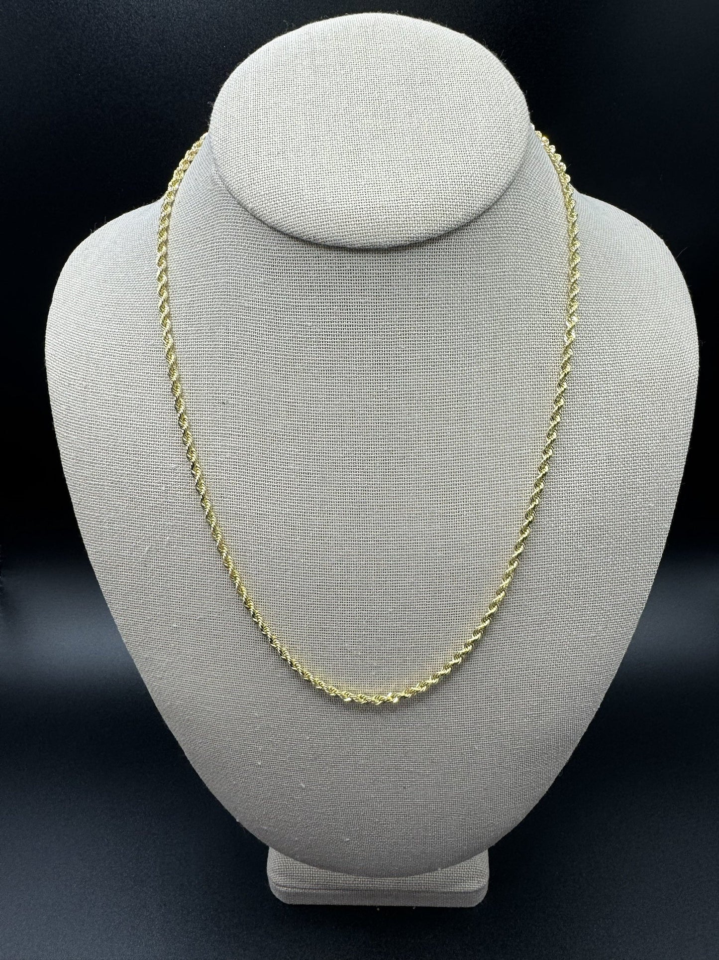 20” 14k Yellow Gold Rope 2.8mm 15.1g