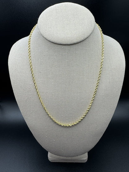20” 14k Yellow Gold Rope 2.8mm 15.1g