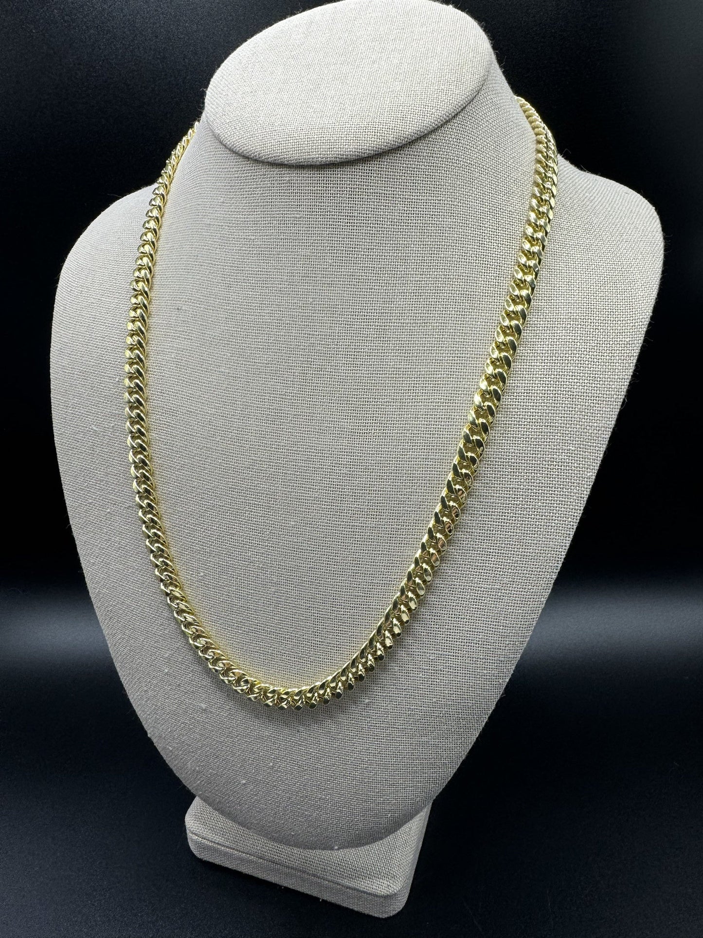 22” 14k Yellow Gold Cuban 7mm 30.43g