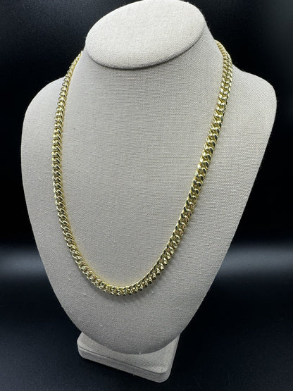 22” 14k Yellow Gold Cuban 7mm 30.43g