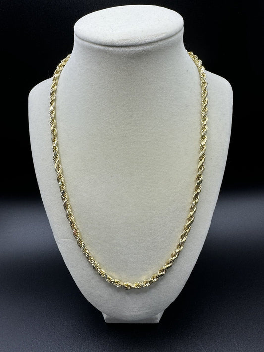 20” 10k Yellow Gold Rope 5mm 8.05g