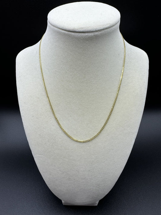 16” 14k Yellow Gold Cuban 1.8mm 3.32g