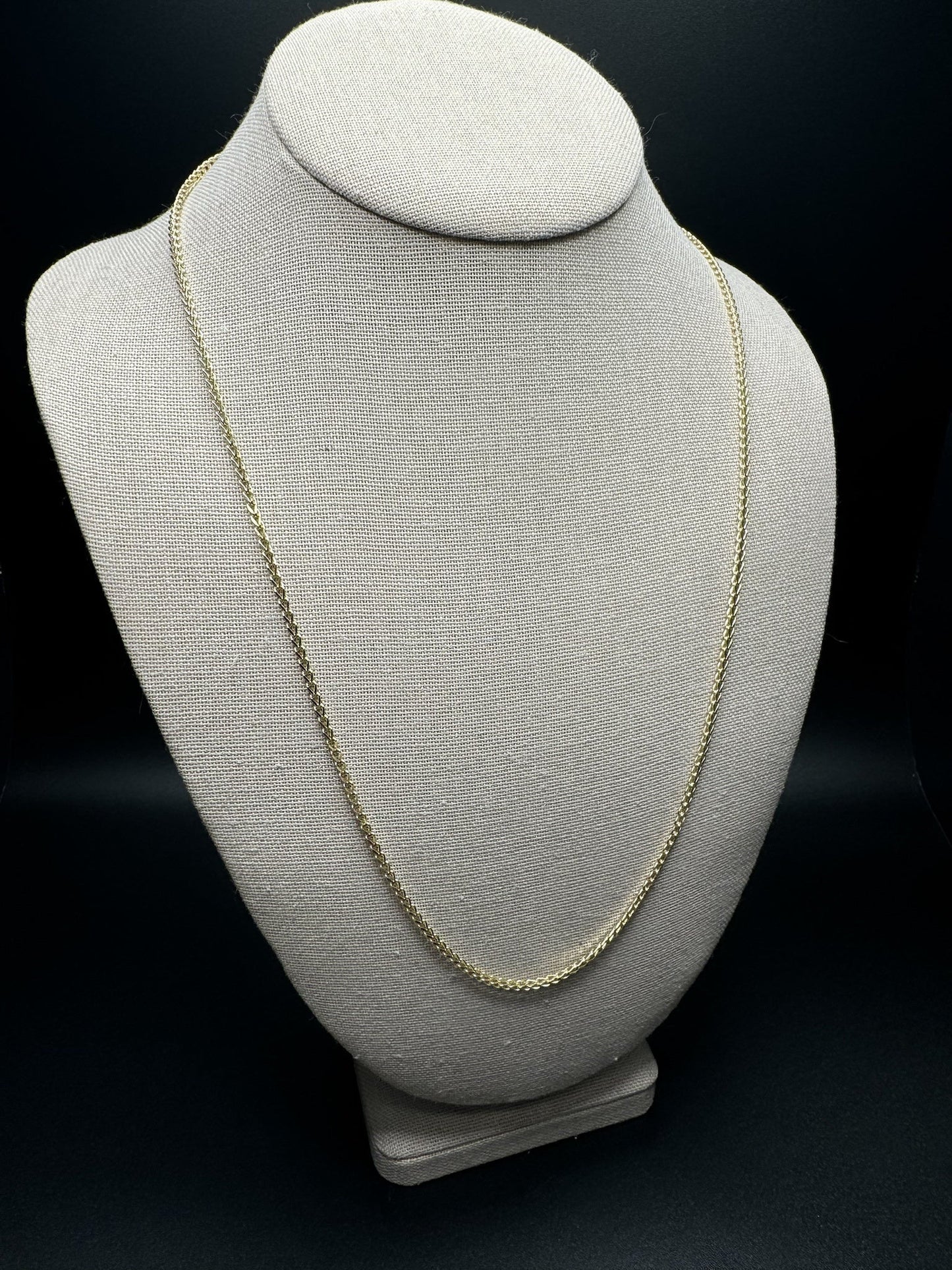 24” 14k Yellow Gold Franco 2mm 4.21g