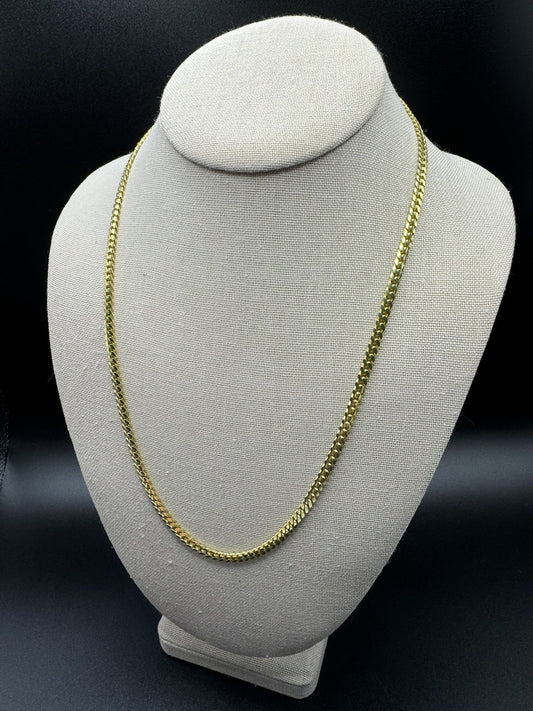 22” 14k Yellow Gold Cuban 4mm 26.0g