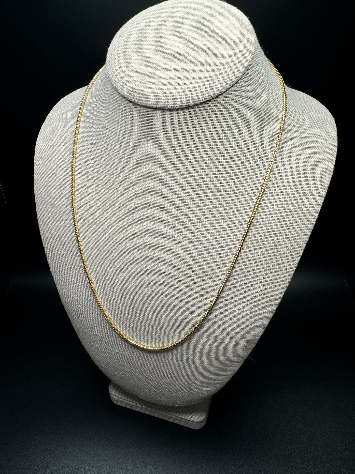 22” 10k Yellow Gold Franco 2mm 12.34g