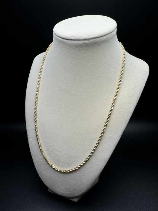 20” 14k Yellow Gold Rope 2.8mm 15.5g