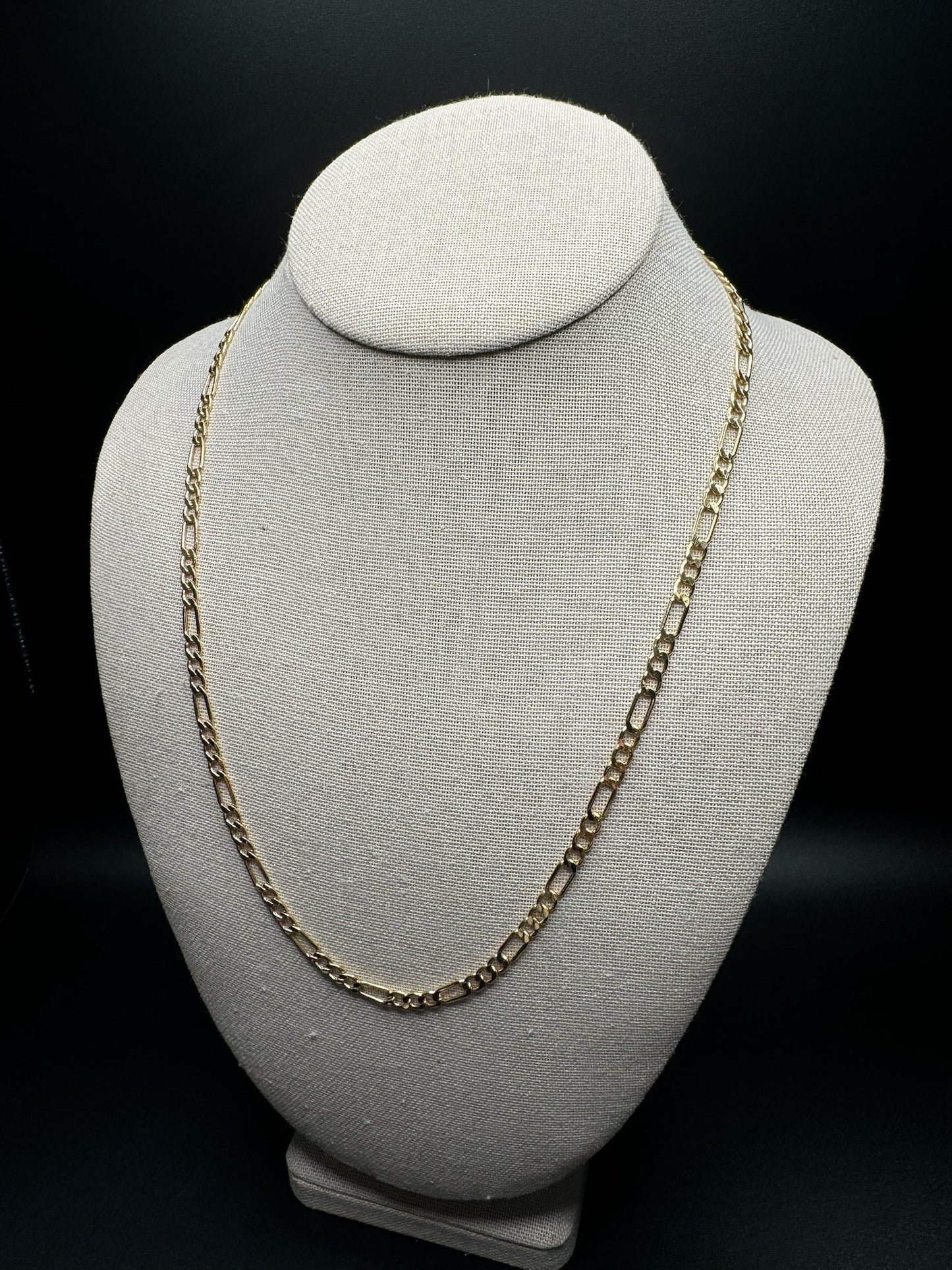 22” 14k Yellow Gold Figaro 4mm 8.0g