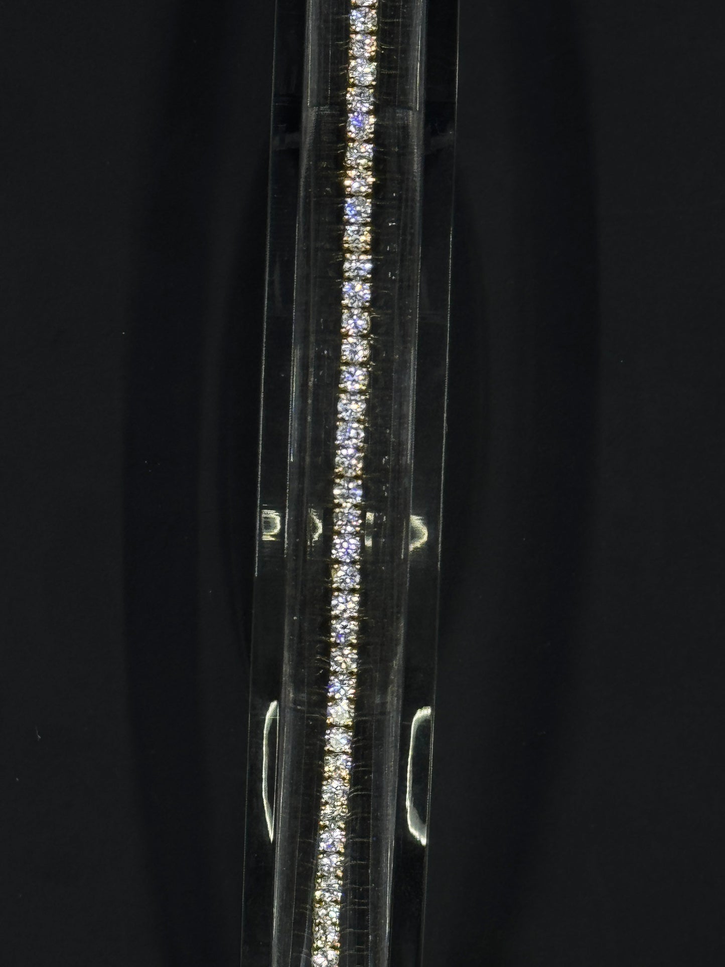 14k Yellow Gold 5ctw Lab-Grown Diamond Tennis Bracelet – 7"