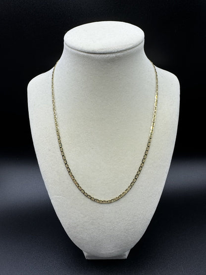 18” 14k Yellow Gold Mariner Link 3mm 7.2g