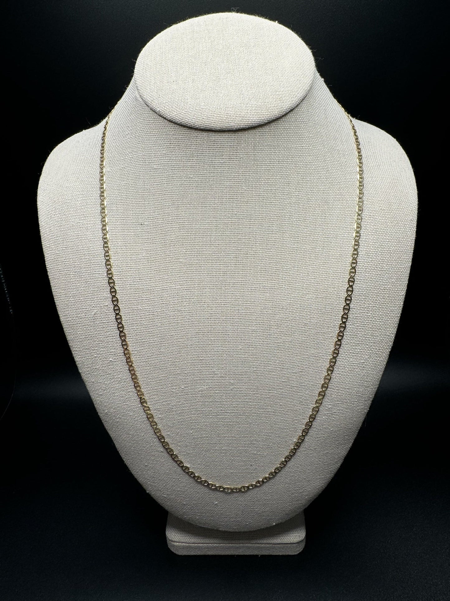 24” 14k Yellow Gold Mariner Link 3mm 5.5g