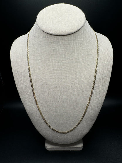 24” 14k Yellow Gold Mariner Link 3mm 5.5g