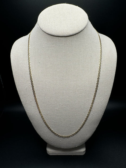 24” 14k Yellow Gold Mariner Link 3mm 5.5g