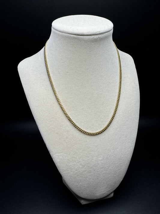 16” 14k Yellow Gold Cuban 3mm 12.6g