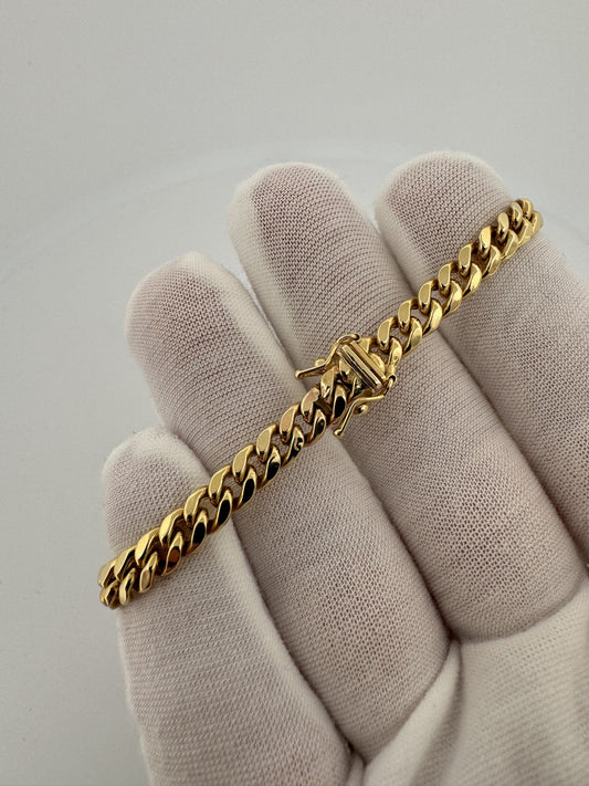 7” 14k Yellow Gold Cuban 6mm 7.5g