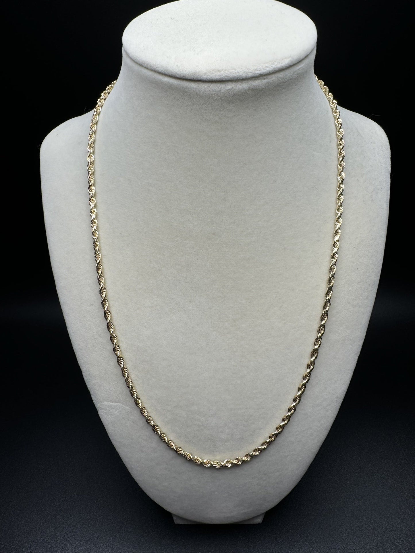 20” 14k Yellow Gold Rope 2.7mm 3.76g