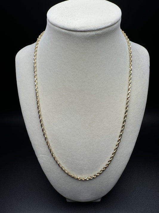 20” 14k Yellow Gold Rope 2.7mm 3.76g