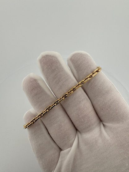 7.5” 14k Yellow Gold Herme$ Link 3.5mm 5.0g