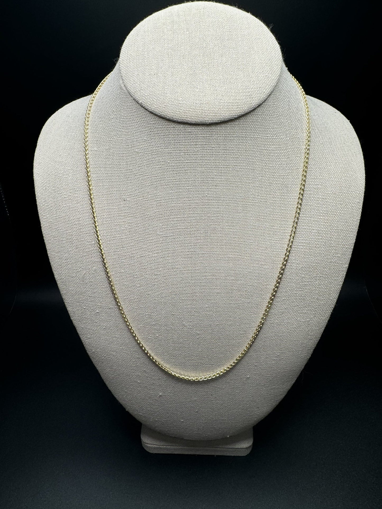 22” 14k Yellow Gold Franco 2mm 3.91g