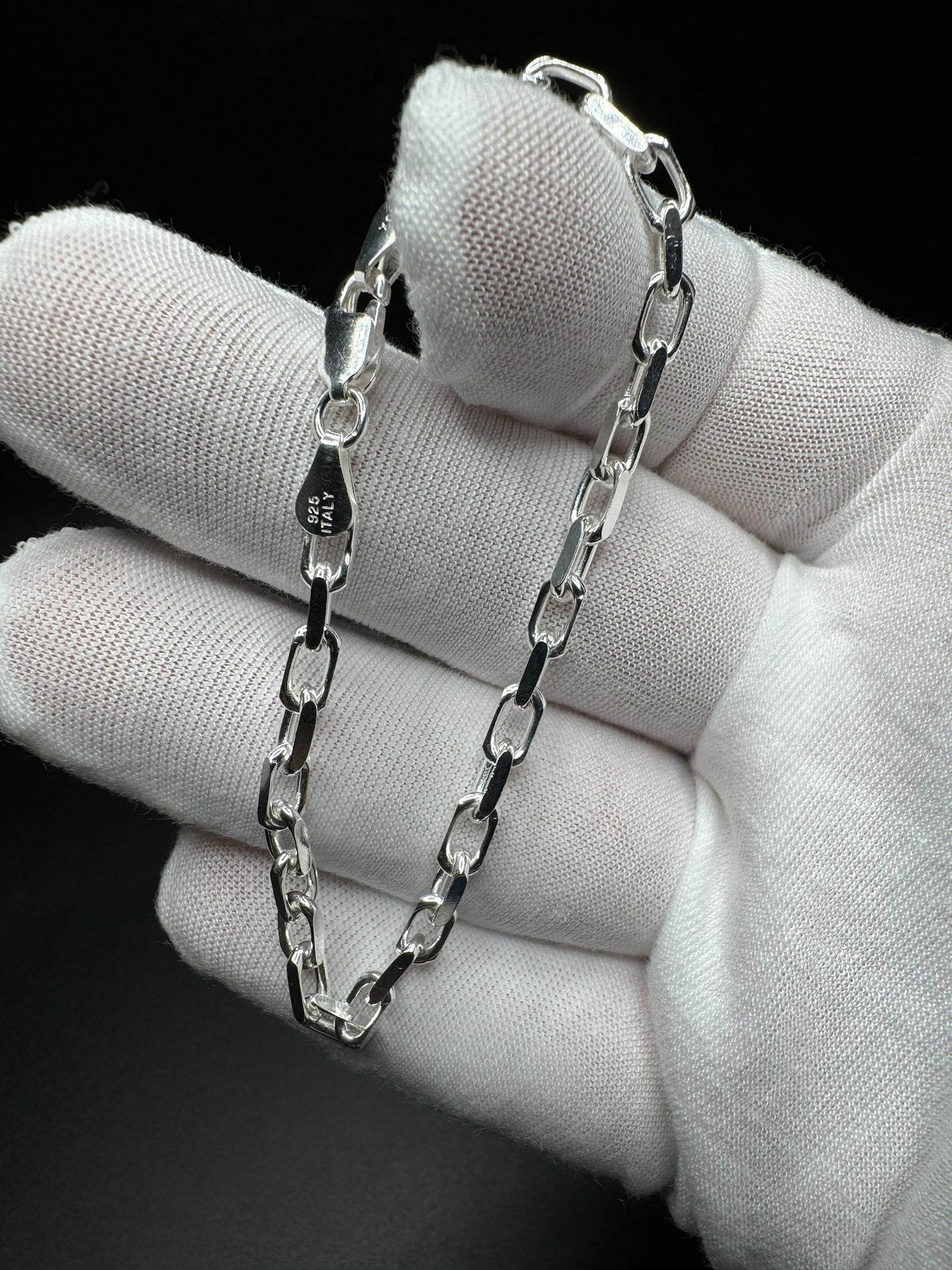 3.5mm Silver Heavy Link chains/ bracelets